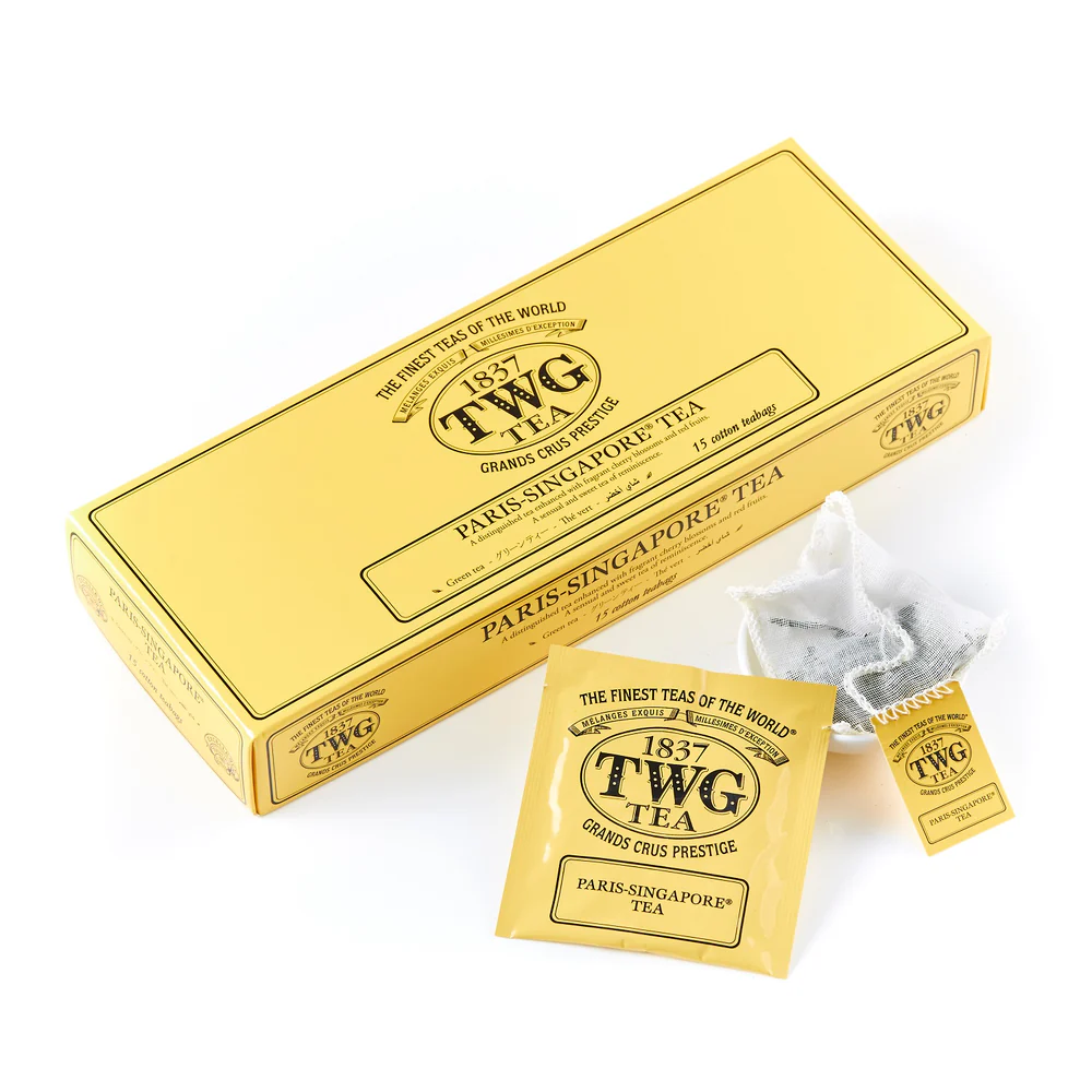 Ceai premium 15 plicuri, TWG Tea, Paris Singapore Tea, 37.5 g