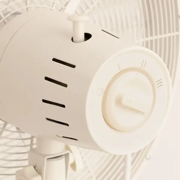 Ventilator vertical cu picior Retro, CREATE, Air Stand Wood, alb