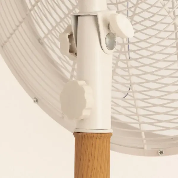Ventilator vertical cu picior Retro, CREATE, Air Stand Wood, alb