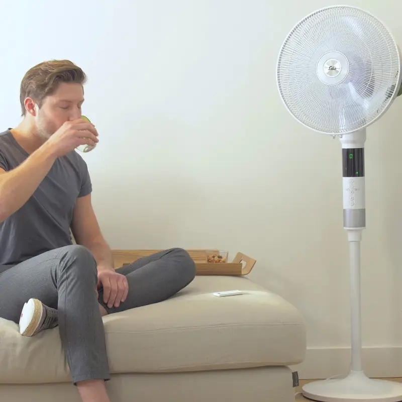 Ventilator vertical cu picior, Solis, Breeze 360º, alb