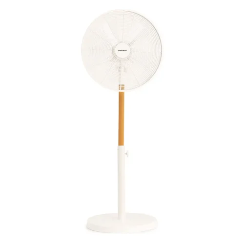 Ventilator vertical cu picior Retro, CREATE, Air Stand Wood, alb