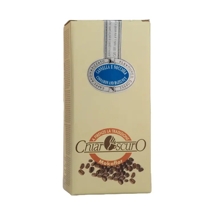 Cafea boabe premium Mokaflor, Hazelnut & Cinnamon, Arabica & Robusta, 250 g