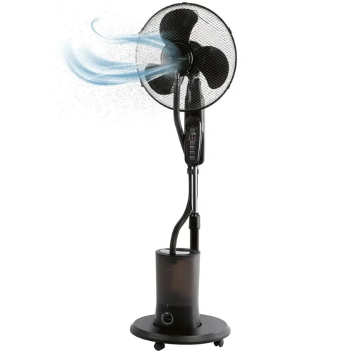 Ventilator cu picior si umidificator integrat, ProfiCare, PC-VL3142LB, negru