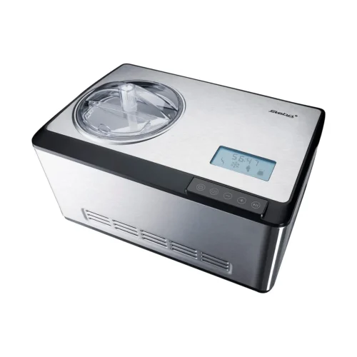 Masina de inghetata cu compresor 2in1, Steba Germany, IC180, 2 litri, inox