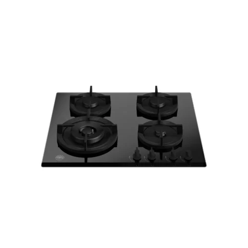 Plita incorporabila pe gaz cu Wok, Bertazzoni, colectie Modern, 4 arzatoare, 60 cm, negru