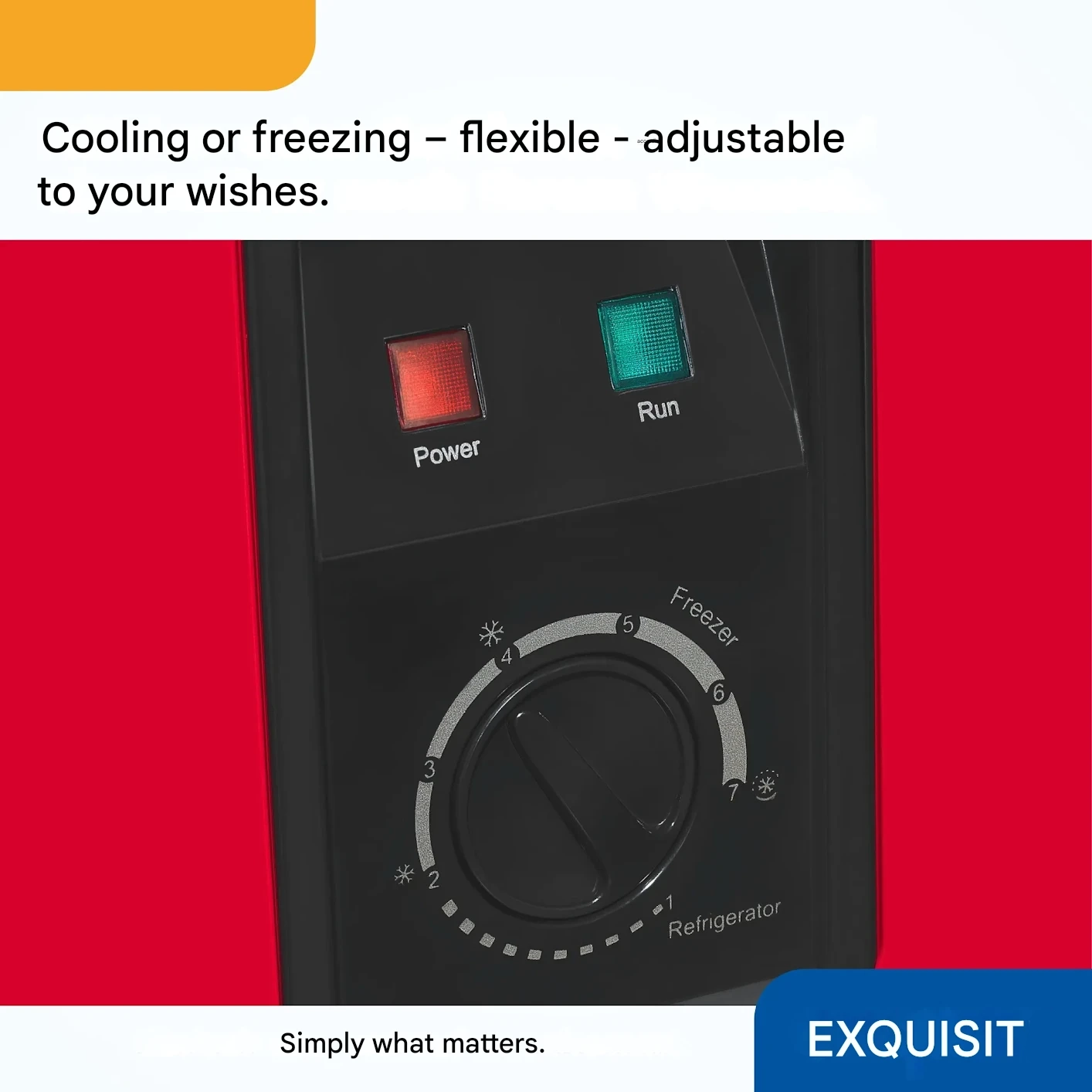 Lada frigorifica, Exquisit, 99 litri, rosu