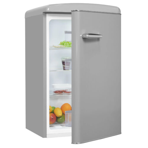 Frigider minibar Retro, Exquisit, 122 litri, gri