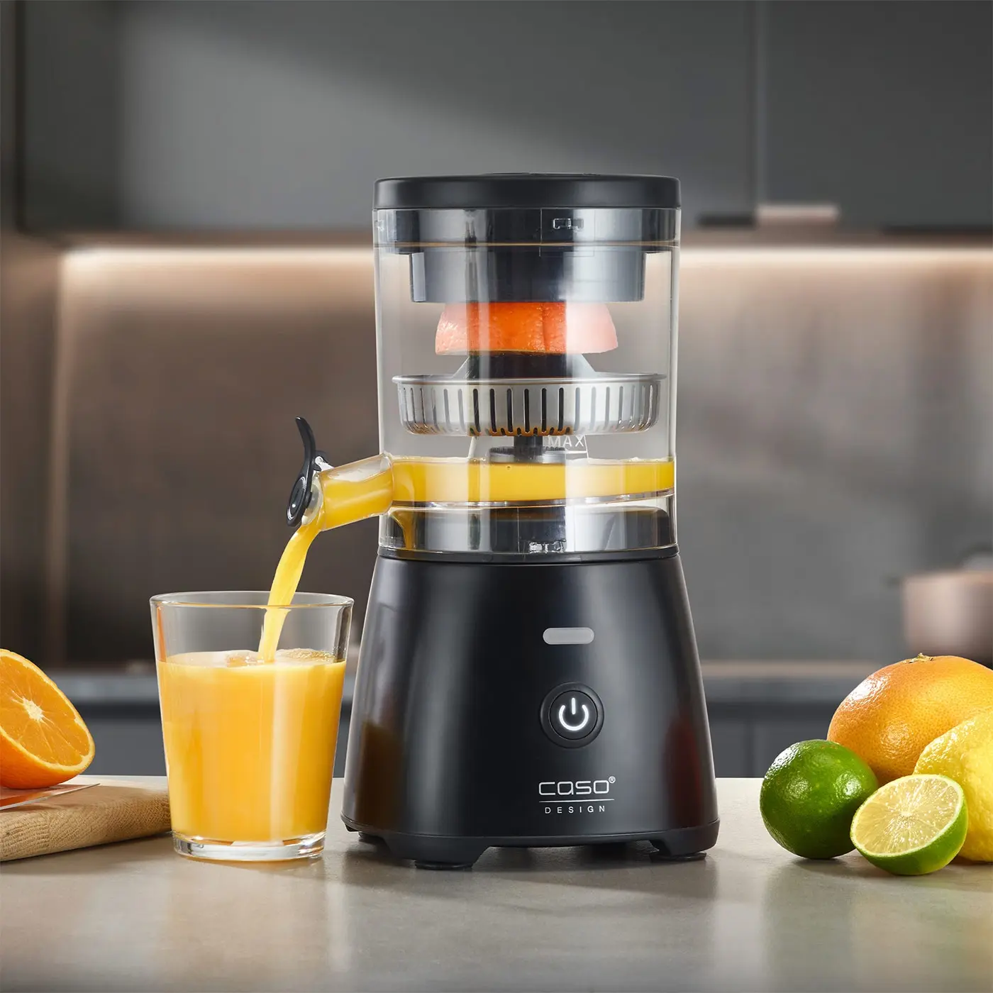 Storcator electric de citrice, Caso Germany, CP400 Lift, negru