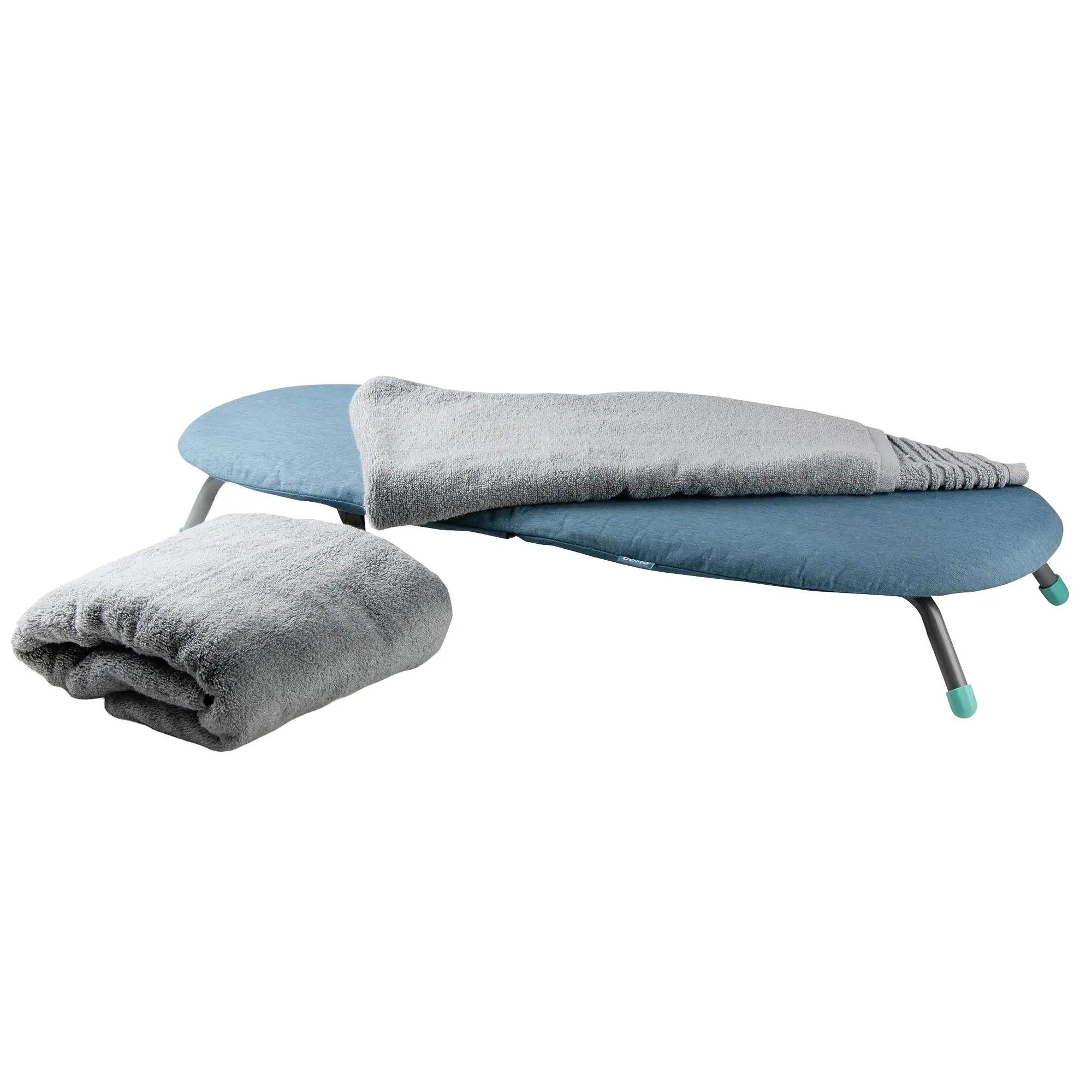 Masa de calcat portabila, DOMO, albastru