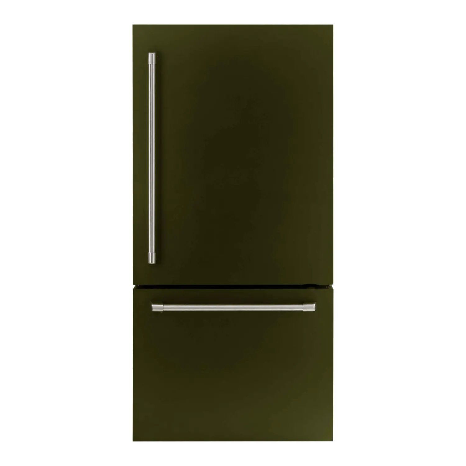 Combina frigorifica cu dozator de apa, Iomabe, 530 litri, verde inchis