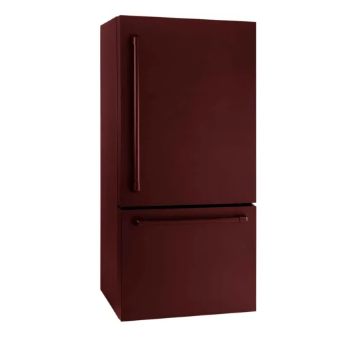 Combina frigorifica cu dozator de apa, Iomabe, 530 litri, visiniu