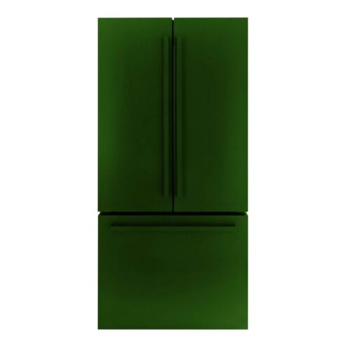 Frigider side by side, Iomabe, 527 litri, French Door, verde