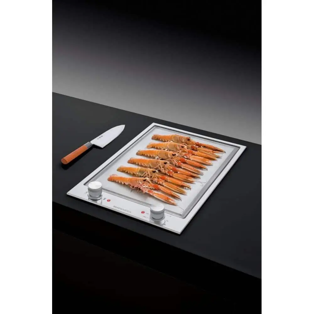 Plita electrica incorporabila Teppanyaki, Barazza, 36 cm, 2 zone, inox