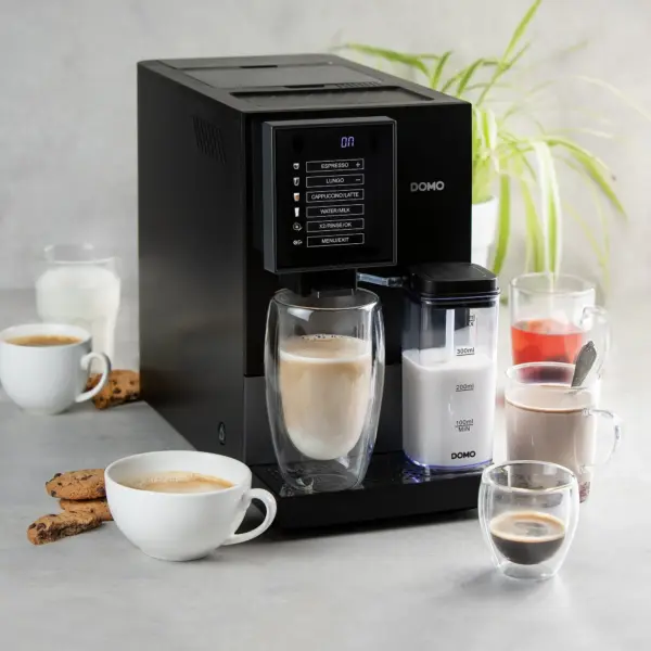 Espressor automat cu rasnita, DOMO, DO744K, negru