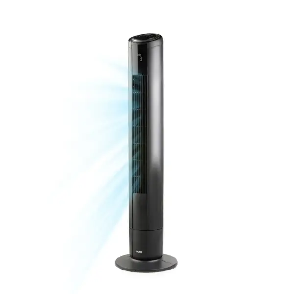 Ventilator vertical, DOMO, Tower Fan, negru