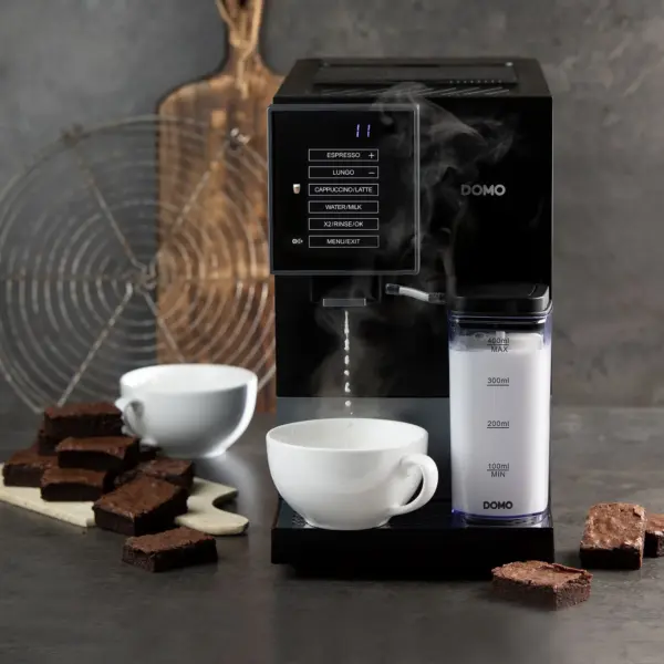 Espressor automat cu rasnita, DOMO, DO744K, negru