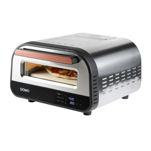 Cuptor electric multifunctional pentru pizza, DOMO, Pizza Genius, inox