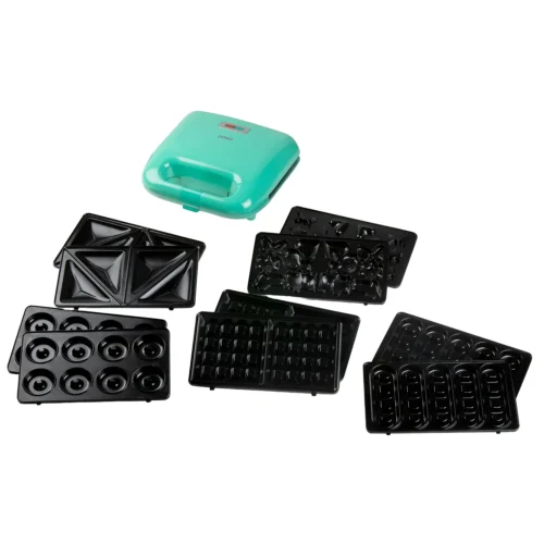 Sandwich maker 5in1, DOMO, Snack Party, turcoaz