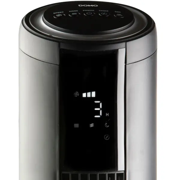 Ventilator vertical, DOMO, Tower Fan, negru