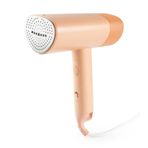 Aparat de calcat cu aburi pliabil, DOMO, portocaliu pastel