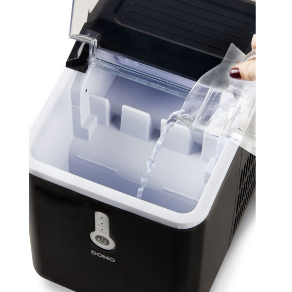 Masina pentru cuburi de gheata, DOMO, 12 kg/24 h, negru