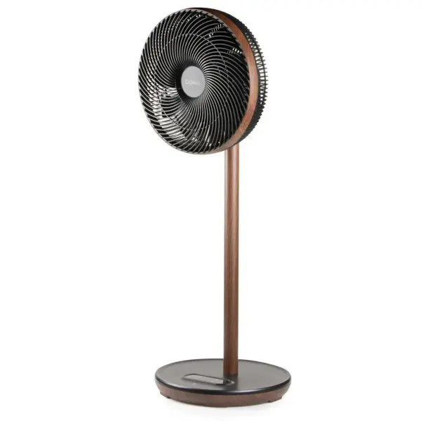 Ventilator vertical cu picior, DOMO, Eco Fan, lemn