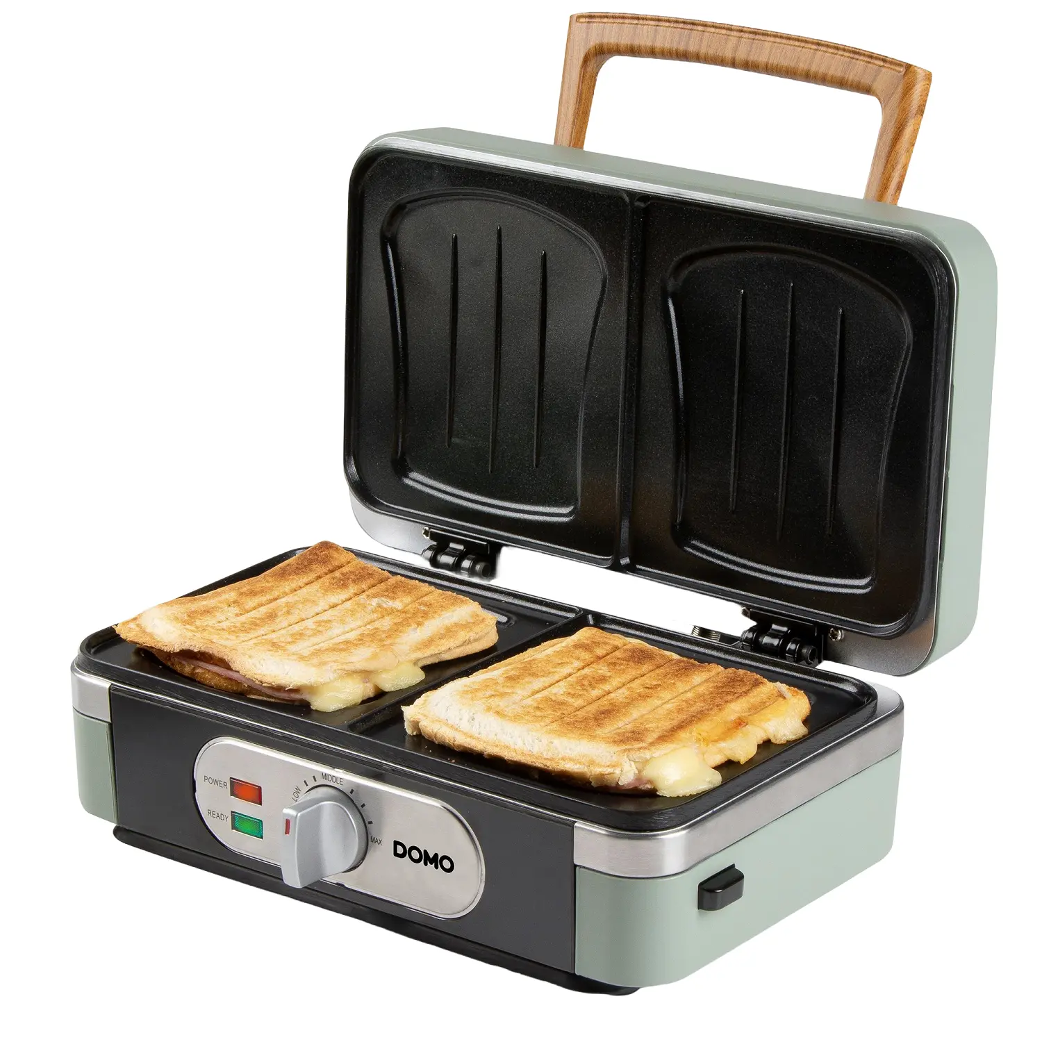 Sandwich maker 3in1, DOMO, Snack Maker, verde pastel