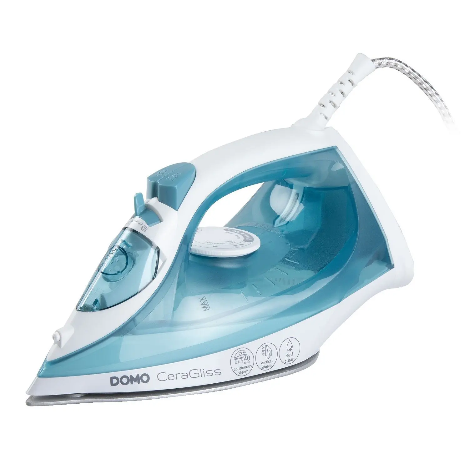 Fier de calcat, DOMO, CeraGliss, 2400 W, bleu