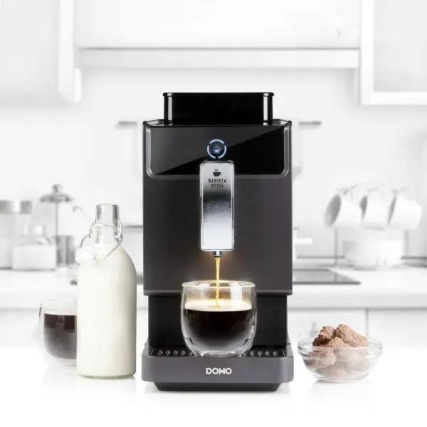 Espressor automat cu rasnita, DOMO, DO718K, negru