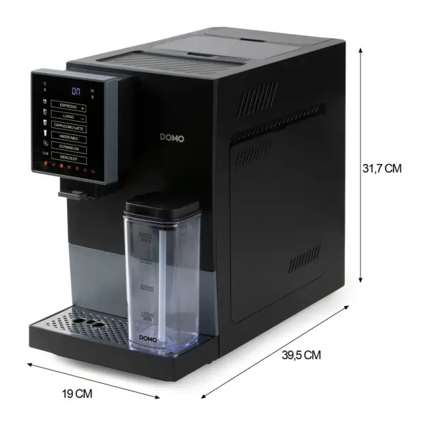 Espressor automat cu rasnita, DOMO, DO744K, negru