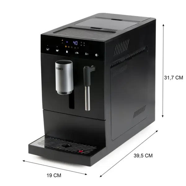 Espressor automat cu rasnita, DOMO, DO1150K, negru