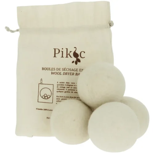 Set 4 bile din lana pentru uscator, Pikoc
