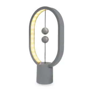 Lampa LED cu levitatie magnetica, Allocacoc, Mini Ellipse Heng, gri