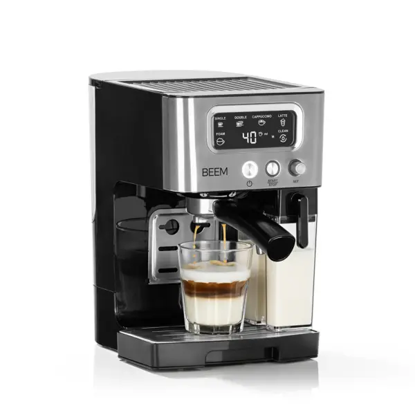 Espressor semiautomat BEEM, Espresso Latte, argintiu