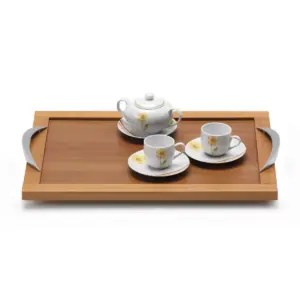 Tava pentru servire, Arredamenti Italia, Drink, 55x38 cm, lemn cires
