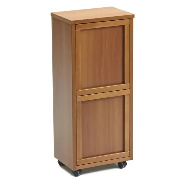 Dulap pentru colectarea selectiva, Arredamenti Italia, Madera, 2x12 litri, lemn cires