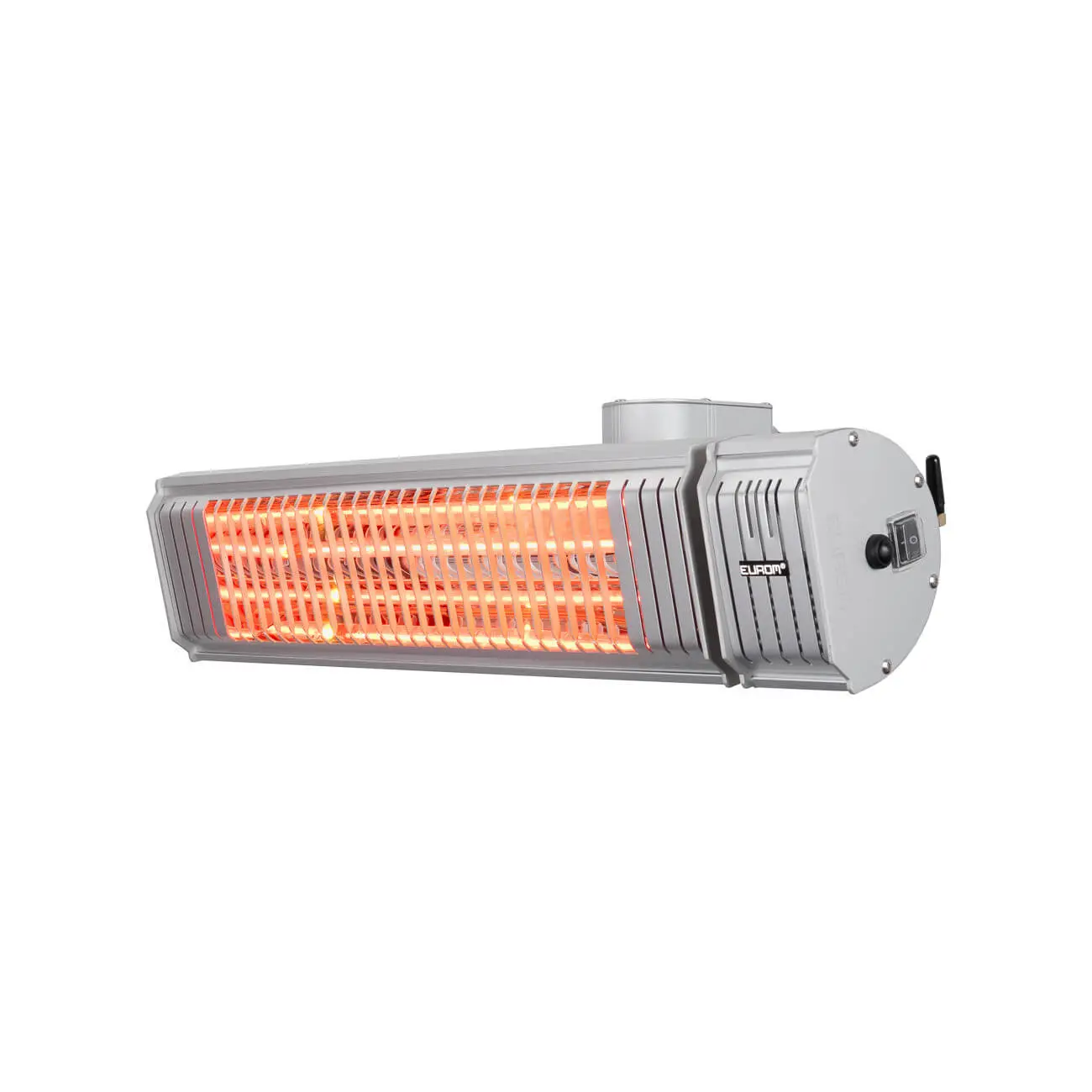 Radiator electric cu halogen pentru terasa, Eurom, Golden 2000 Amber, argintiu