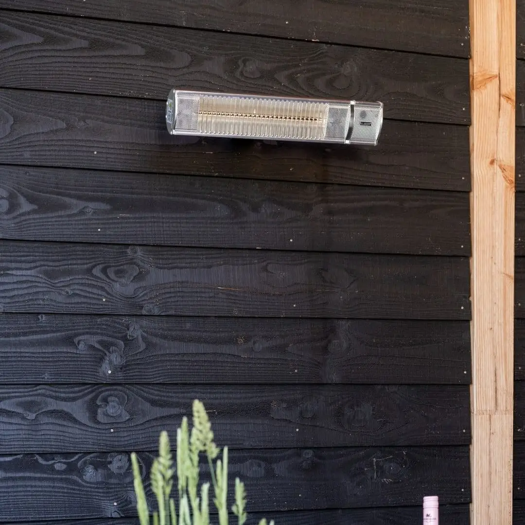 Radiator electric cu halogen pentru terasa, Eurom, Golden 2000 Amber, argintiu