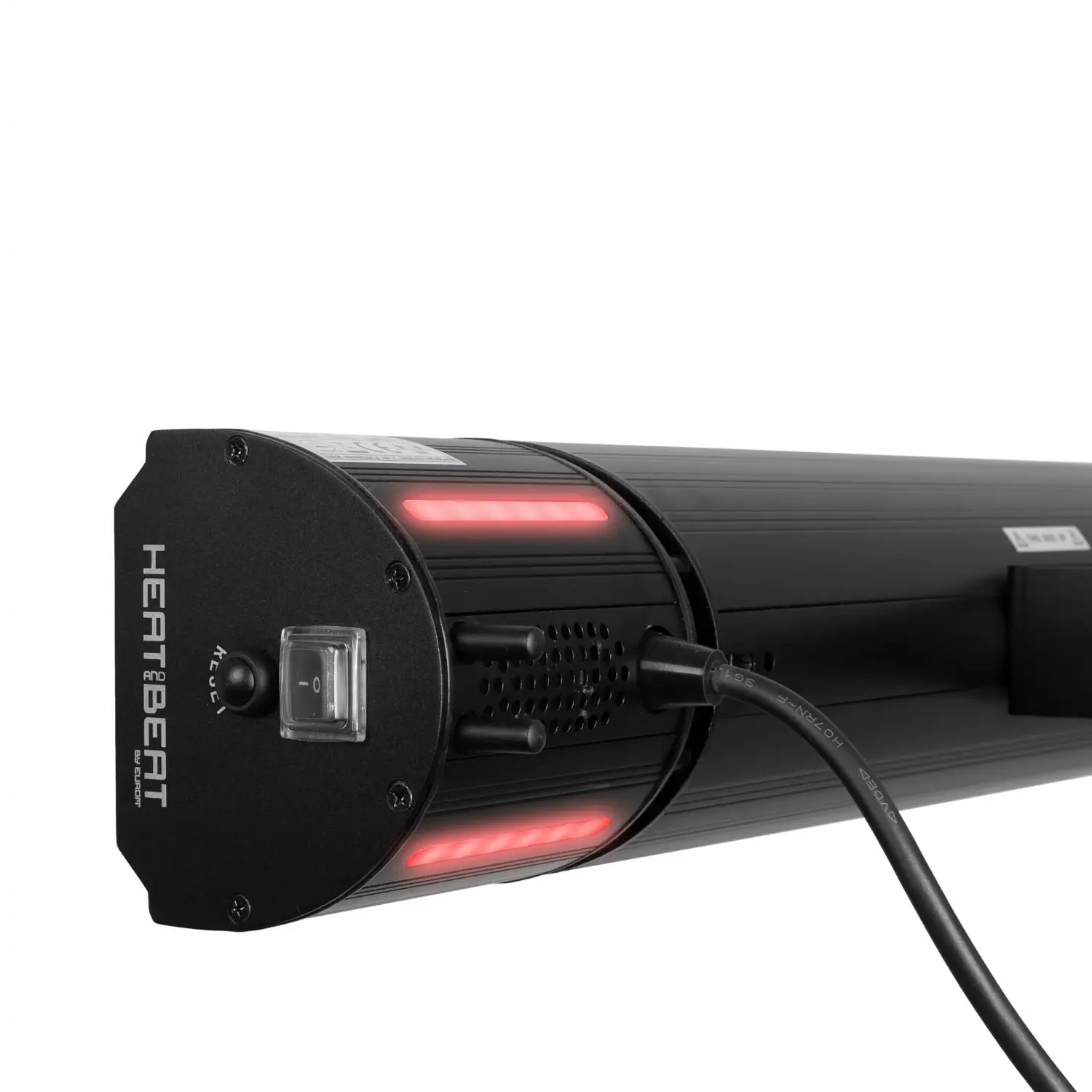 Radiator de perete pentru terasa cu boxe integrate, Eurom, Golden Amber 2000, negru