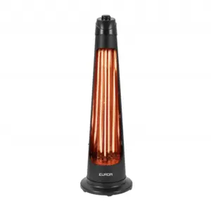 Incalzitor electric de terasa, Eurom, Q-Tower 1200, negru