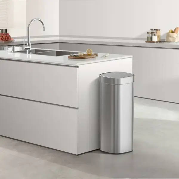 Cos de gunoi push, EKO, Loft, 40 litri, inox mat