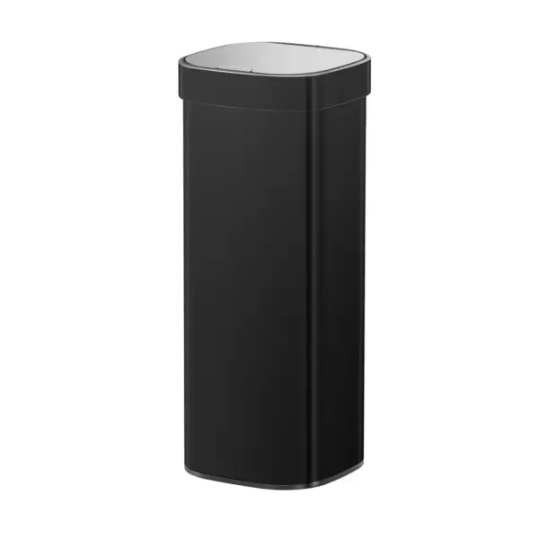 Cos de gunoi push, EKO, Loft, 40 litri, negru mat