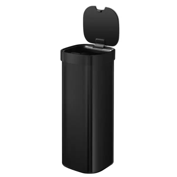 Cos de gunoi push, EKO, Loft, 40 litri, negru mat