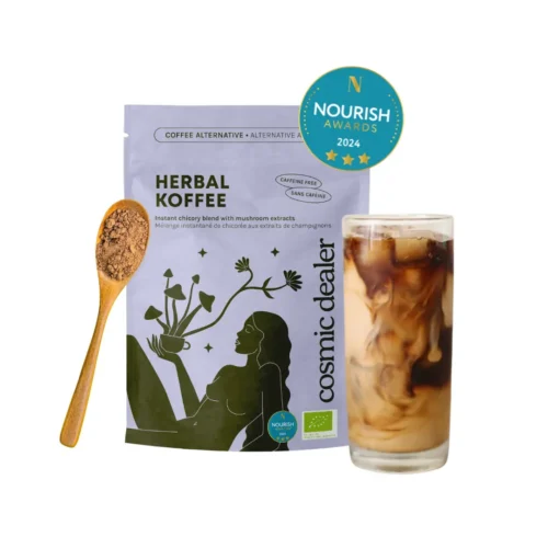 Alternativa pentru cafea cu ciuperci adaptogene, Cosmic Dealer, Herbal Koffee Blend, 120 g