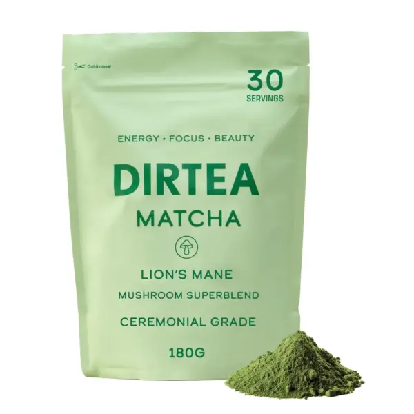 Ceai organic cu ciuperci adaptogene, Matcha Ceremonial, DIRTEA, 180 g