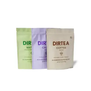 Set bauturi organice, DIRTEA, Coffee, Cacao & Ceremonial Matcha, Discovery Set, 3 x 150 g