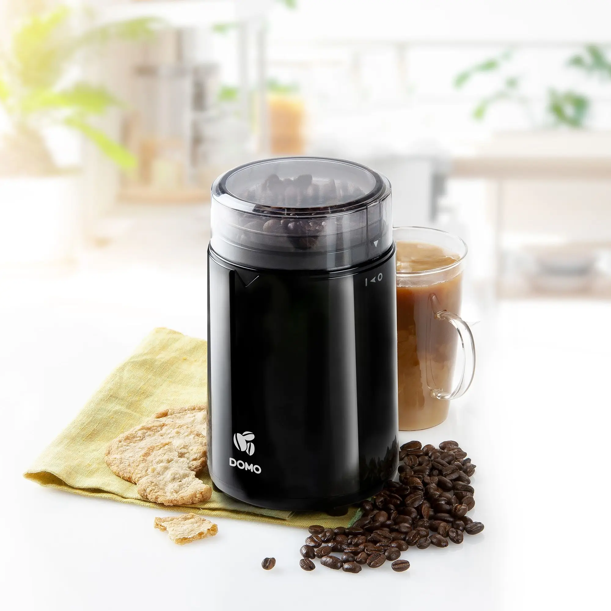 Rasnita electrica de cafea, DOMO, Coffee Grinder, 70 g, negru