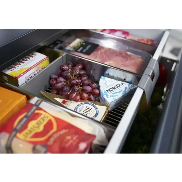 Sertar frigorific incorporabil, Norcool, inox/negru