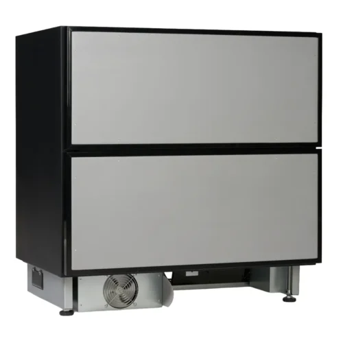 Sertar frigorific incorporabil, Norcool, inox/negru