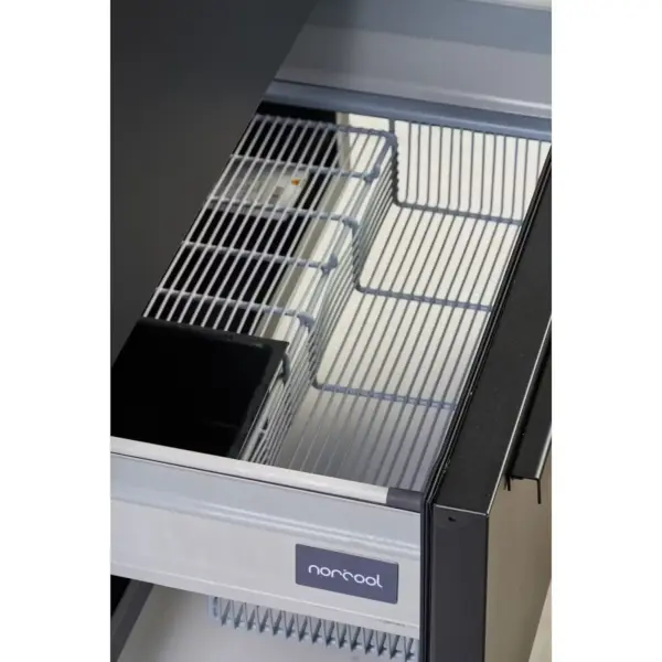 Sertar frigorific incorporabil tip congelator, Norcool, inox/negru
